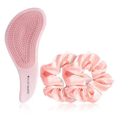 Brushworks Detangling Brush and Scrunchie Set szett (hajra)