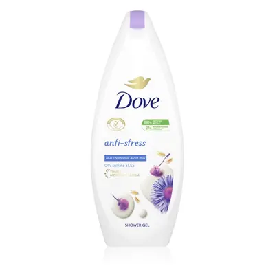 Dove Anti-Stress relaxáló tusfürdő gél Blue Chamomile & Oat Milk 250 ml