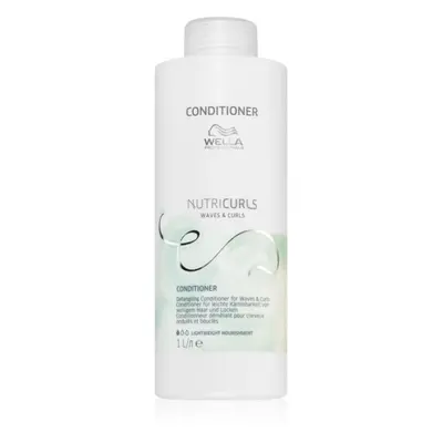 Wella Professionals Nutricurls Waves & Curls tápláló kondícionáló a könnyű kifésülésért 1000 ml