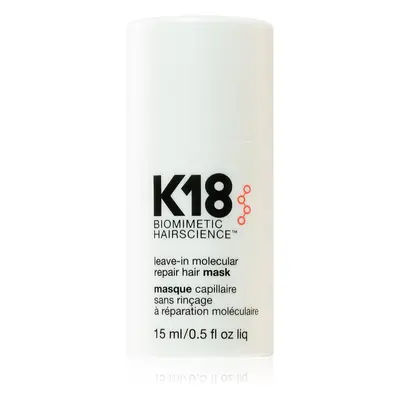 K18 Molecular Repair Hair Mask öblítést nem igénylő hajkúra 15 ml