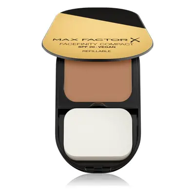 Max Factor Facefinity Refillable kompakt mattító alapozó SPF 20 árnyalat 007 Bronze 10 g