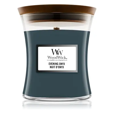 Woodwick Evening Onyx illatgyertya fa kanóccal 275 g