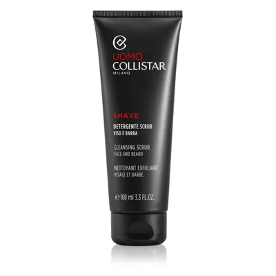 Collistar Man Face and Beard Cleansing Scrub tisztító peeling mely felkészíti a bőrt borotválkoz