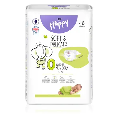 Bella Baby Happy Soft&Delicate Size 0 Before Newborn eldobható pelenkák ≤ 2 kg 46 db