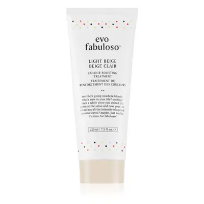 EVO Fabuloso Colour Boosting Treatment kondicionáló a hajszín élénkítéséért árnyalat Light Beige