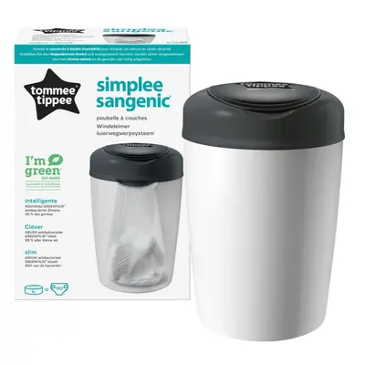 Tommee Tippee Simplee White pelenkatároló kosár + tartalék kazetta 1 db