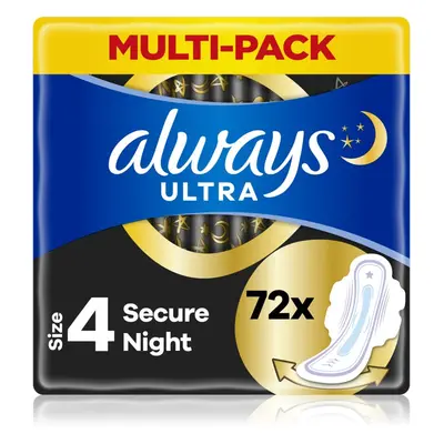 Always Ultra Secure Night egészségügyi betétek 72 db