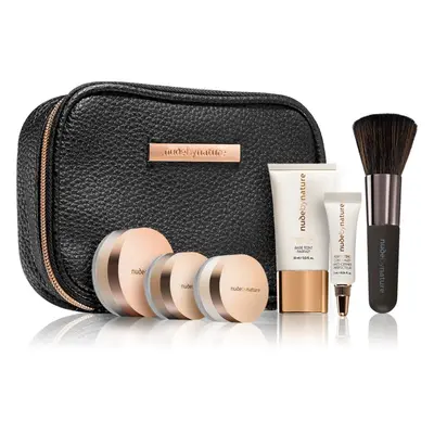 Nude by Nature Complexion Essentials Starter Kit ajándékszett N4 Silky Beige hölgyeknek