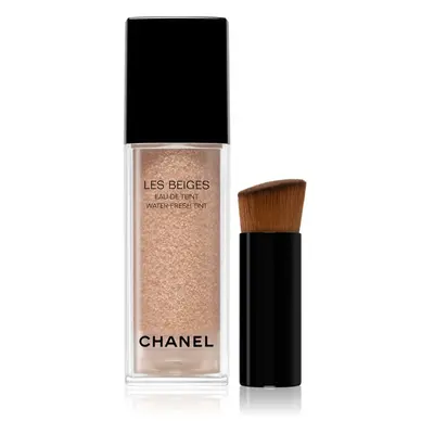 Chanel Les Beiges Water-Fresh Tint könnyű hidratáló alapozó applikátorral árnyalat Medium Plus 3