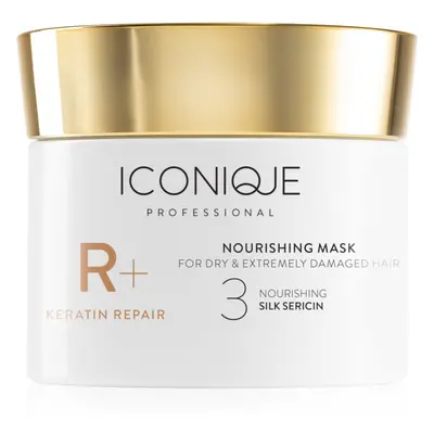 ICONIQUE Professional R+ Keratin repair Nourishing mask megújító maszk száraz és sérült hajra 10