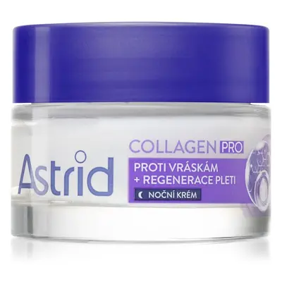 Astrid Collagen PRO éjszakai krém az öregedés összes jele ellen regeneráló hatással 50 ml