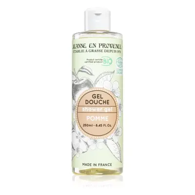 Jeanne en Provence BIO Apple gyengéd tusfürdő gél BIO termék hölgyeknek 250 ml