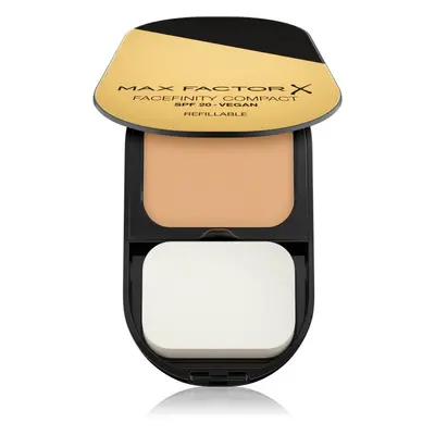 Max Factor Facefinity Refillable kompakt mattító alapozó SPF 20 árnyalat 033 Crystal Beige 10 g