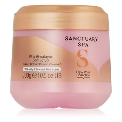 Sanctuary Spa Lily & Rose testápoló peeling virág illattal 300 g