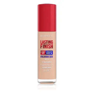 Rimmel Lasting Finish 35H Hydration Boost hidratáló alapozó SPF 20 árnyalat 010 Rose Ivory 30 ml