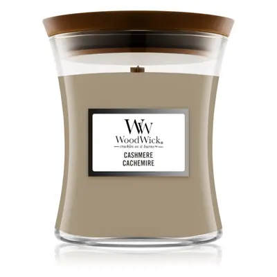 Woodwick Cashmere illatgyertya fa kanóccal 275 g