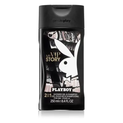 Playboy My VIP Story tusfürdő gél és sampon 2 in 1 uraknak 250 ml