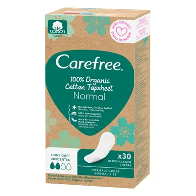 Carefree Organic Cotton Normal tisztasági betétek 30 db