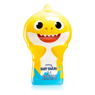 Air Val Baby Shark tusfürdő gél és sampon 2 in 1 gyermekeknek 400 ml