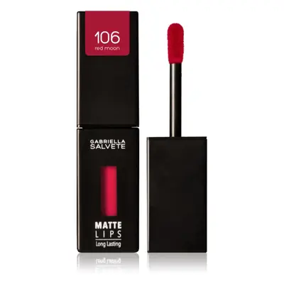 Gabriella Salvete Matte Lips hosszantartó folyékony rúzs matt hatással árnyalat 106 Red Moon 4,5