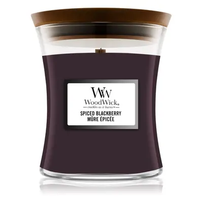 Woodwick Spiced Blackberry illatgyertya fa kanóccal 275 g