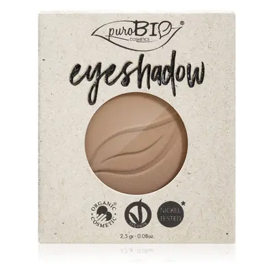 puroBIO Cosmetics Compact Eyeshadows szemhéjfesték utántöltő árnyalat 02 Dove Gray 2,5 g