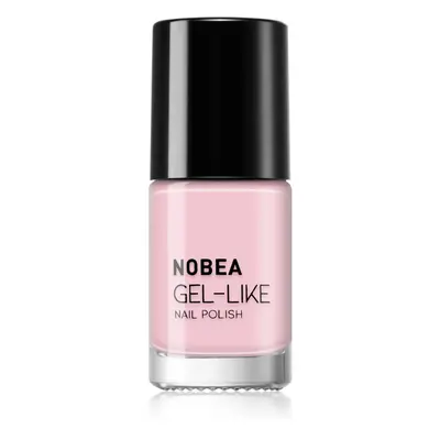 NOBEA Day-to-Day Gel-like Nail Polish körömlakk géles hatással árnyalat Baby pink #N49 6 ml