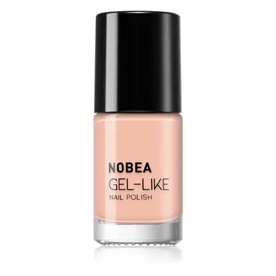 NOBEA Day-to-Day Gel-like Nail Polish körömlakk géles hatással árnyalat Moccasin #N60 6 ml