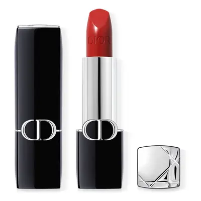 DIOR Rouge Dior hosszan tartó rúzs utántölthető árnyalat 743 Rouge Zinnia Satin 3,5 g