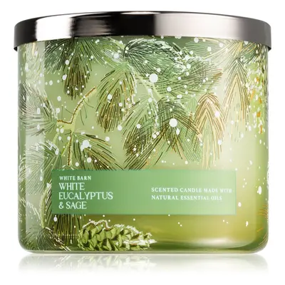 Bath & Body Works White Eucalyptus & Sage illatgyertya 411 g