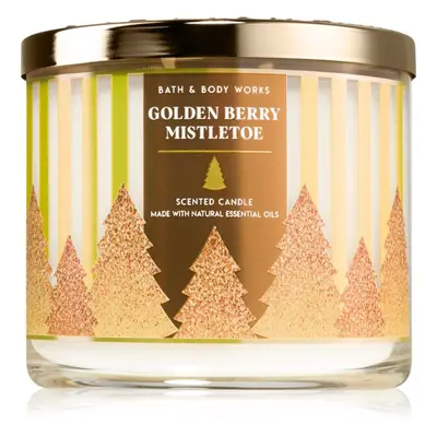 Bath & Body Works Golden Berry Mistletoe illatgyertya 411 g