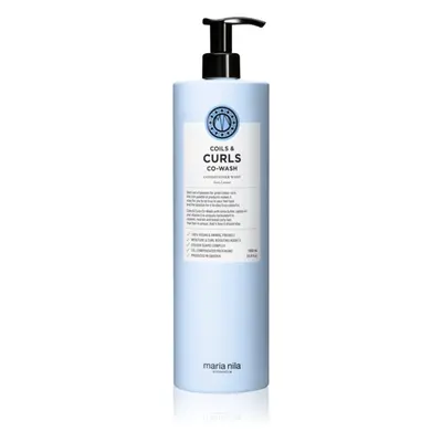 Maria Nila Coils & Curls Co-Wash sampon és kondicionáló a hullámos és göndör hajra 1000 ml