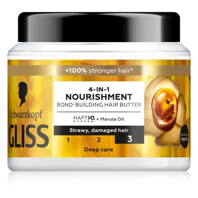 Schwarzkopf Gliss Oil Nutritive intenzíven tápláló maszk a károsult hajra 400 ml