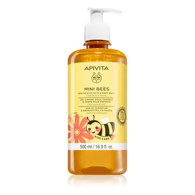 Apivita Mini Bees Gentle Kids Hair&Body wash Calendula&Honey tisztító gél testre és hajra 500 ml