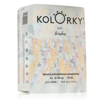 Kolorky Day Brushes eldobható ÖKO pelenkák XL méret 12-16 Kg 17 db