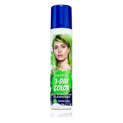 Venita 1-Day Color színező spray hajra árnyalat No. 3 - Spring Green 50 ml