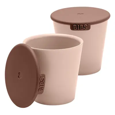 BIBS Cup Set bögre kupakkal Blush 2 db