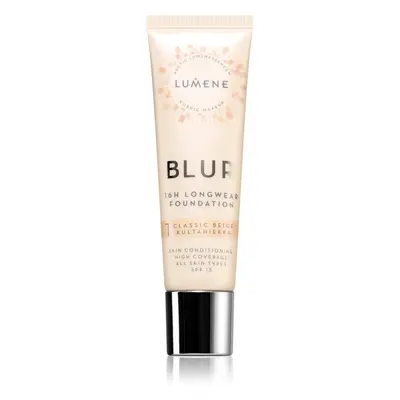 Lumene Blur 16h Longwear tartós alapozó SPF 15 árnyalat 1 Classic Beige 30 ml