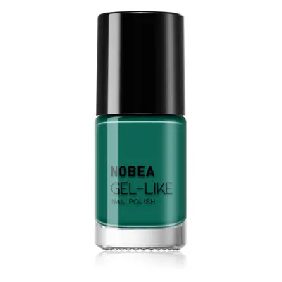 NOBEA Day-to-Day Gel-like Nail Polish körömlakk géles hatással árnyalat #N65 Emerald green 6 ml