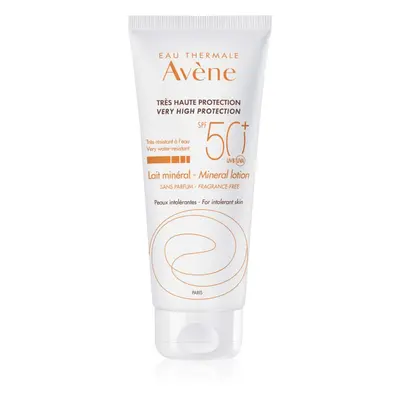 Avène Sun Minéral védő tej kémiai szűrő és parfüm mentes SPF 50+ 100 ml