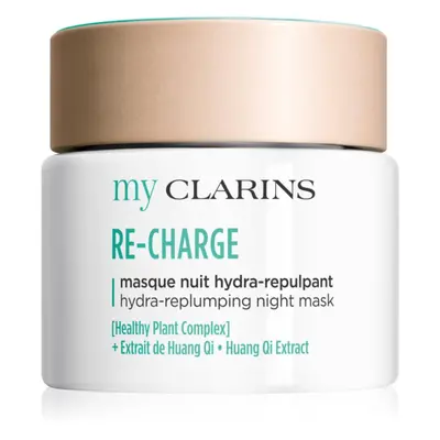 My Clarins Re-Charge Hydra-Replumping Night Mask energizáló arcmaszk a ragyogó bőrért 50 ml