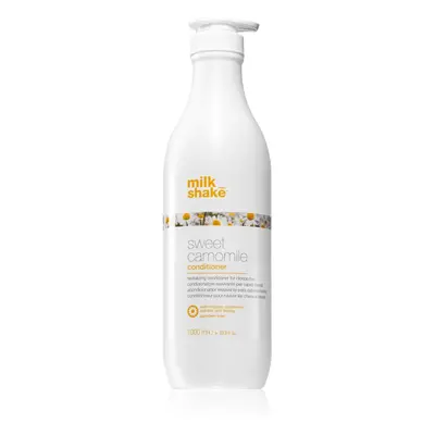 Milk Shake Sweet Camomile tápláló kondícionáló szőke hajra parabénmentes 1000 ml