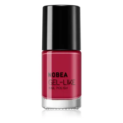 NOBEA Day-to-Day Gel-like Nail Polish körömlakk géles hatással árnyalat Red passion #N56 6 ml