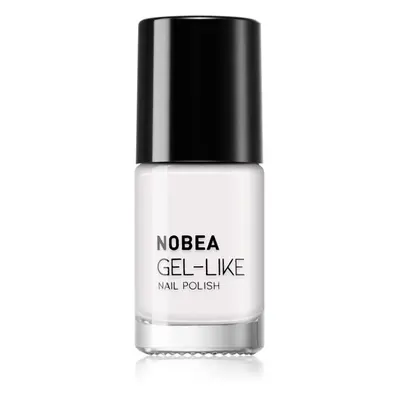 NOBEA Day-to-Day Gel-like Nail Polish körömlakk géles hatással árnyalat Snow white #N57 6 ml