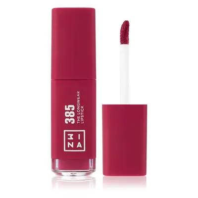 3INA The Longwear Lipstick hosszantartó folyékony rúzs árnyalat 385 - Dark raspberry pink 6 ml