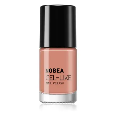 NOBEA Day-to-Day Gel-like Nail Polish körömlakk géles hatással árnyalat Almond milk #N14 6 ml