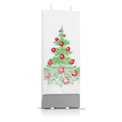 Flatyz Holiday Christmas Tree with Snow gyertya 6x15 cm