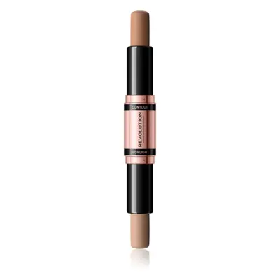 Makeup Revolution Fast Base dupla végű kontur ceruza árnyalat Fair 2x4,3 g