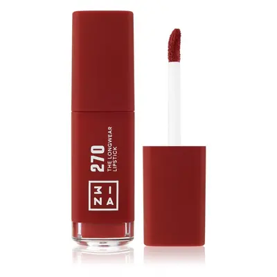 3INA The Longwear Lipstick hosszantartó folyékony rúzs árnyalat 270 - Rich wine red 6 ml