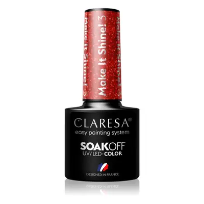 Claresa SoakOff UV/LED Color Make It Shine! géles körömlakk árnyalat 03 5 g